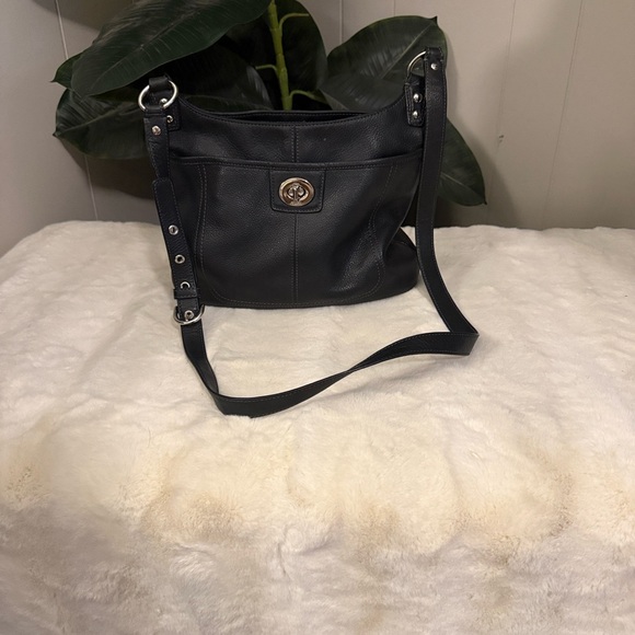 Handbags - Coach Madison Leather Phoebe Shoulder Bag Black EUC